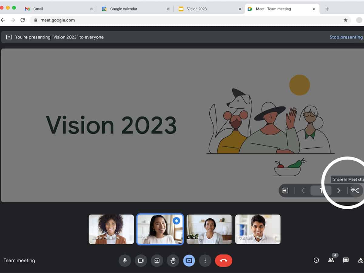 Google Meet users can now share access to presented content