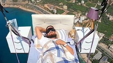 Meet Hasan, a swashbuckler who sleeps mid-air during paragliding