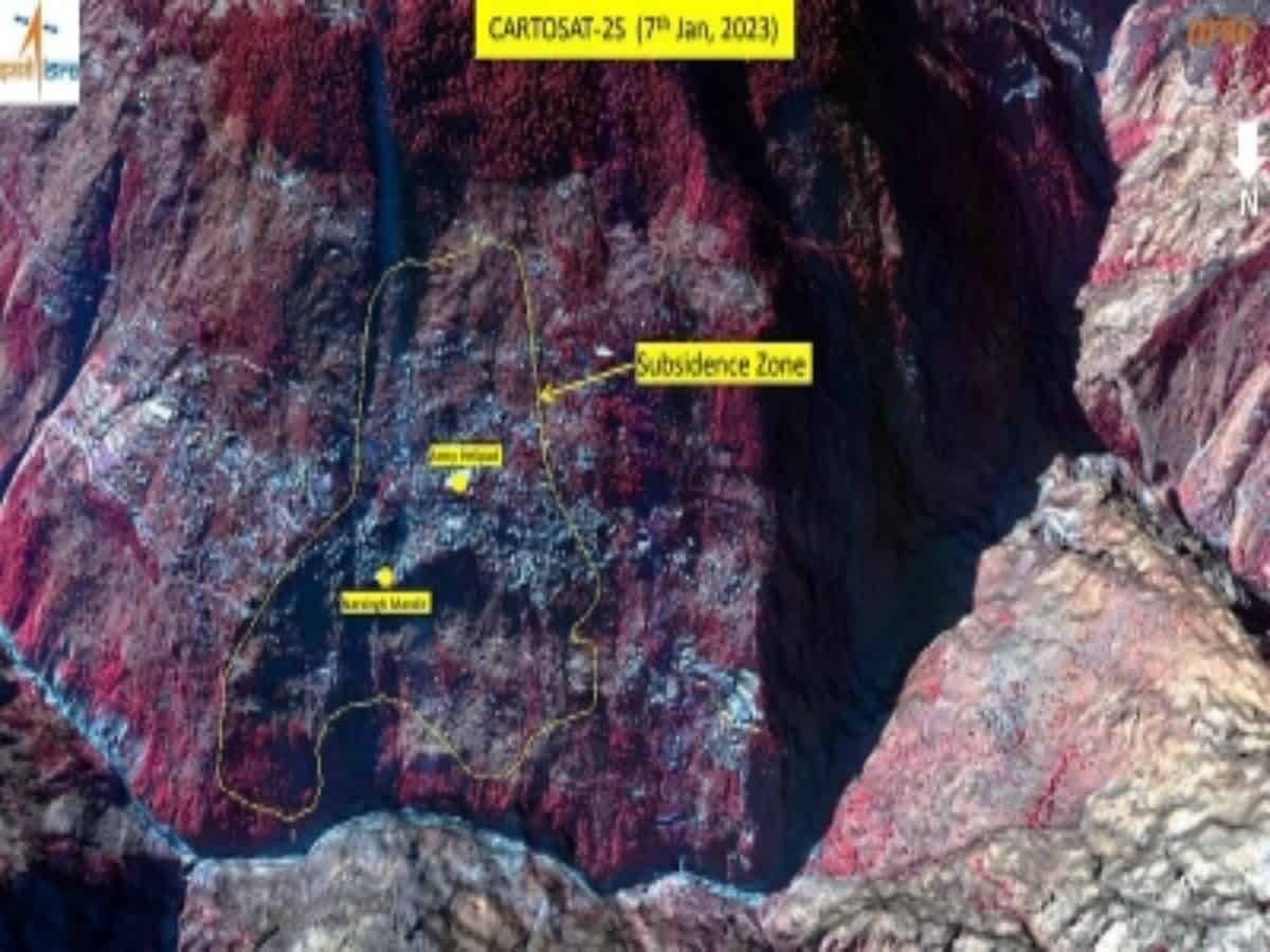 ISRO report shows entire Joshimath may sink