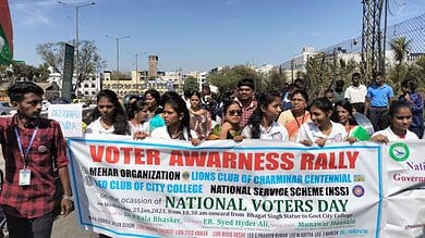 Hyderabad: Voters awareness rally taken out from City College