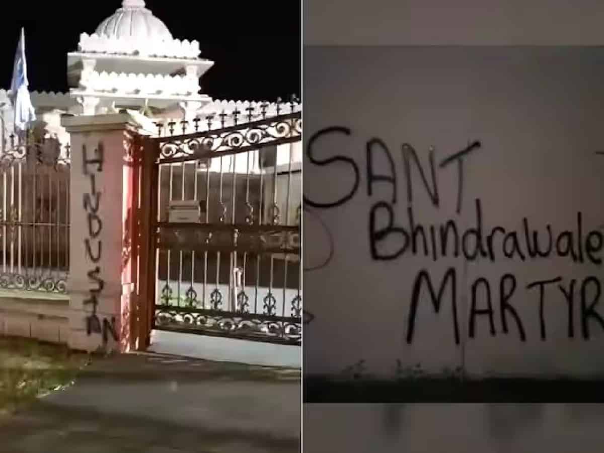 Hindu temple in Australia defaced with anti-India graffiti