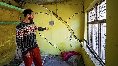 In Pics: Land subsidence in Jammu and Kashmir's Doda district