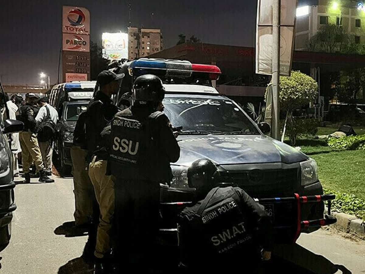 Two militants killed in gunfire amid attack on Karachi police headquarters