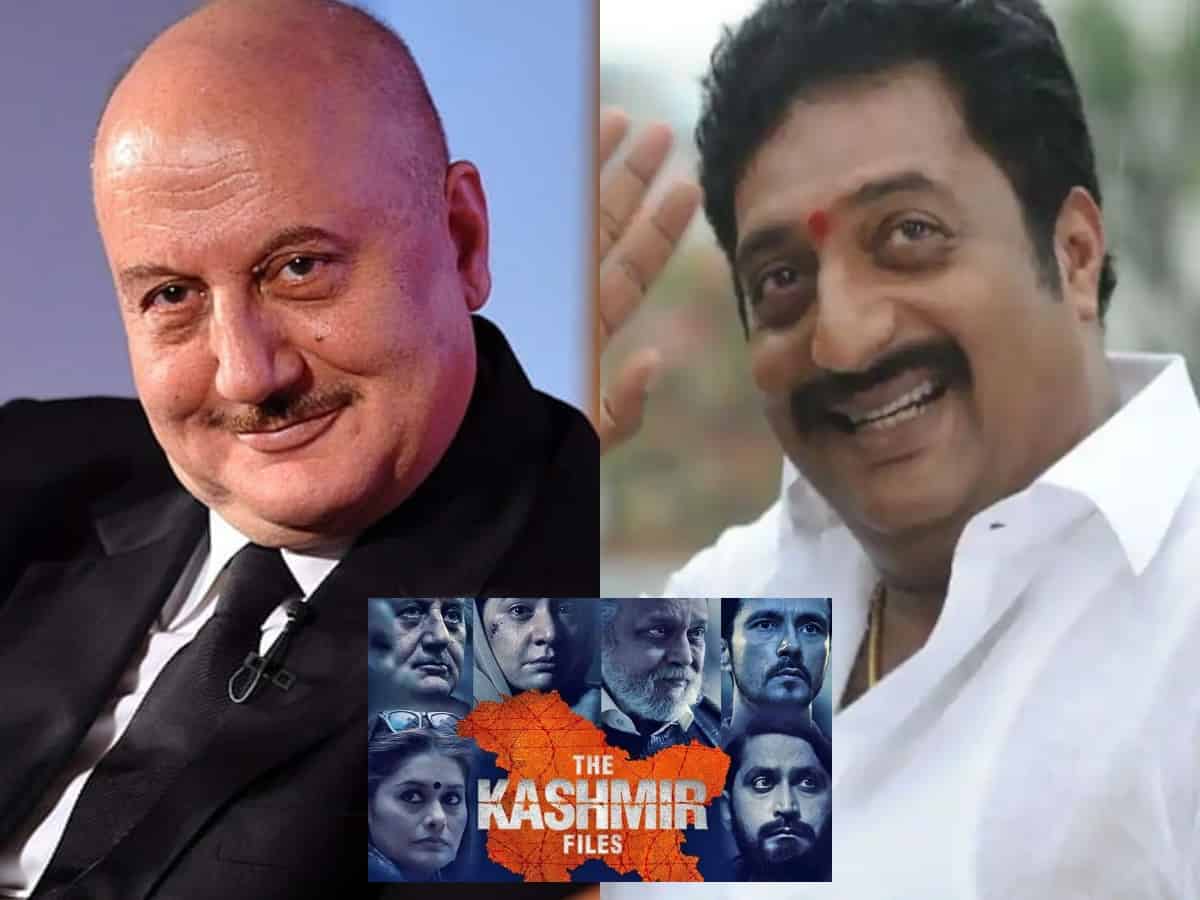 'Kuch logon ko zindagi bhar jhooth bolna padta hai':Anupam Kher reacts to Prakash Raj's 'nonsense film' comment on The Kashmir Files