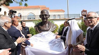 UAE Minister Sheikh Nahyan unveils Mahatma Gandhi bust in Dubai