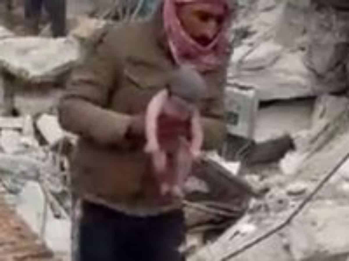 Turkey-Syria earthquake: Syrian mother gives birth to baby under rubble