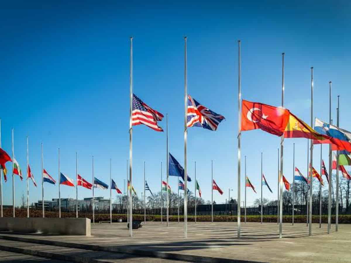 NATO flags fly at half-staff to honour Turkey-Syria quake victims