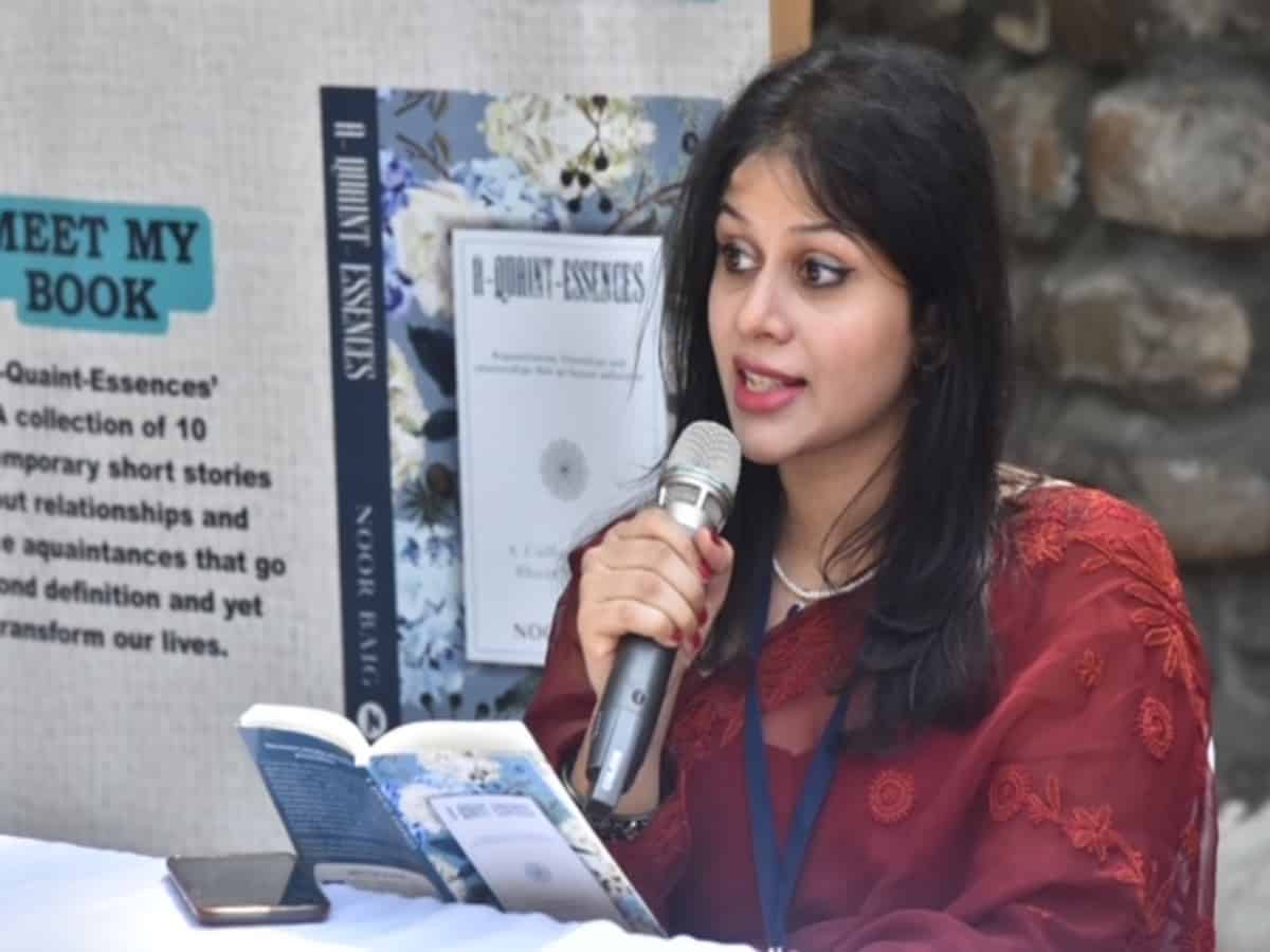 Noor Baig’s book of 10 short stories on Hyderabad, ‘A-Quaint-Essences’ launched at HLF