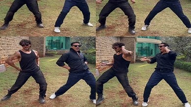 Tiger Shroff dances to 'Main Khiladi' from 'Selfiee' with Akshay Kumar