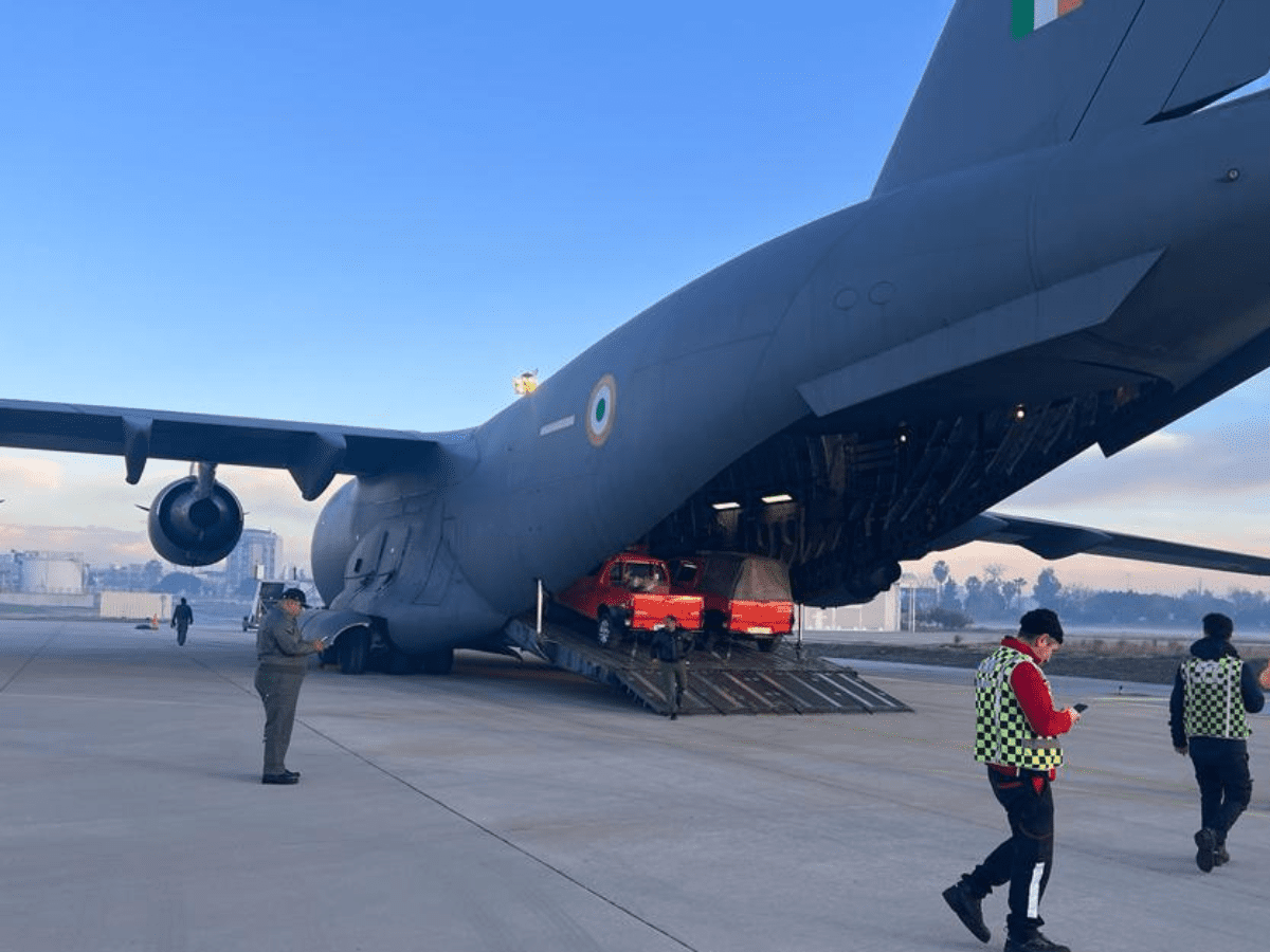 Turkey Earthquake: First Indian C17 flight reaches Adana with relief material, utilities