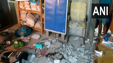 Andhra Pradesh: 3 students injured after school ceiling plaster falls in Visakhapatnam