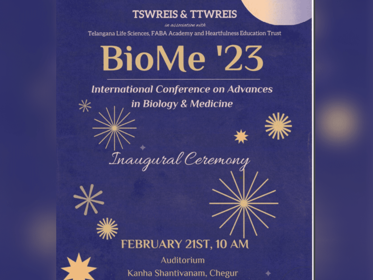 Telangana: Inaugural of TSWREIS's 'BioMe'23 summit on Feb 21