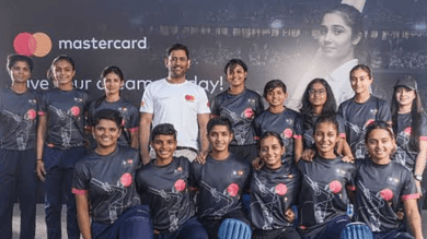 Dhoni trains next generation of women cricketers at 'Cricket Clinic - MSD' workshop