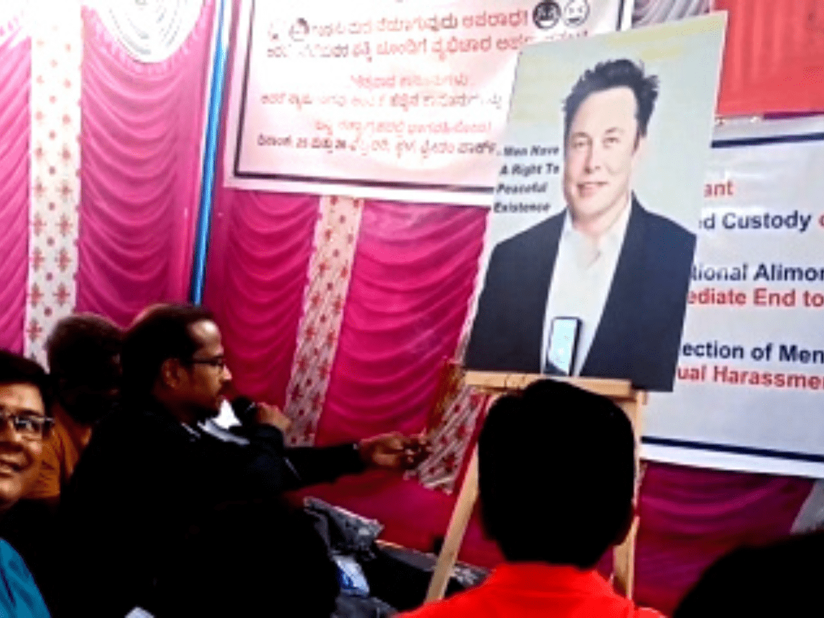 Male activists in Bangalore organise special 'puja' for Elon Musk