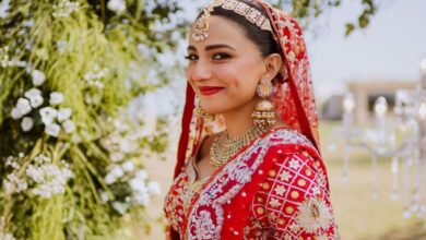 Ushna Shah accuses fashion blogger of leaking her wedding photos