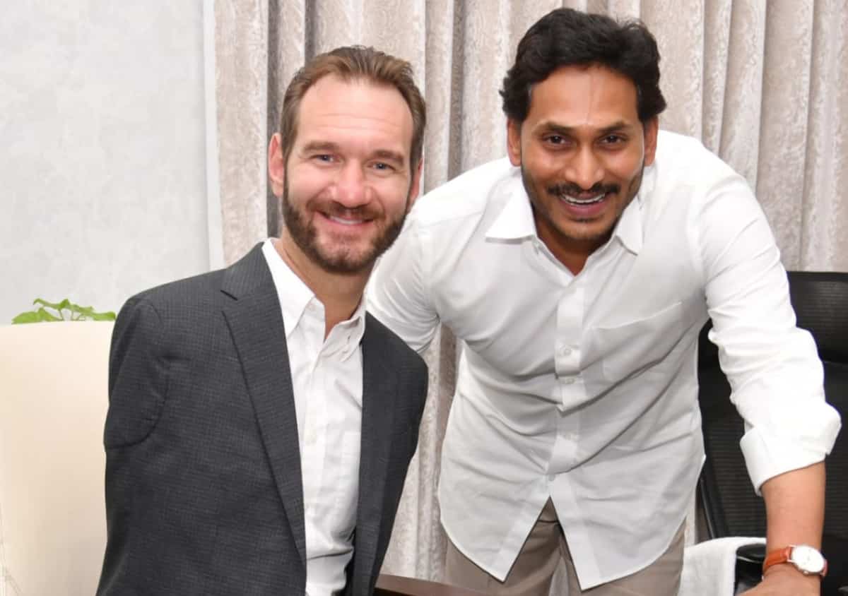 Motivational speaker Nick Vujicic calls on Andhra CM