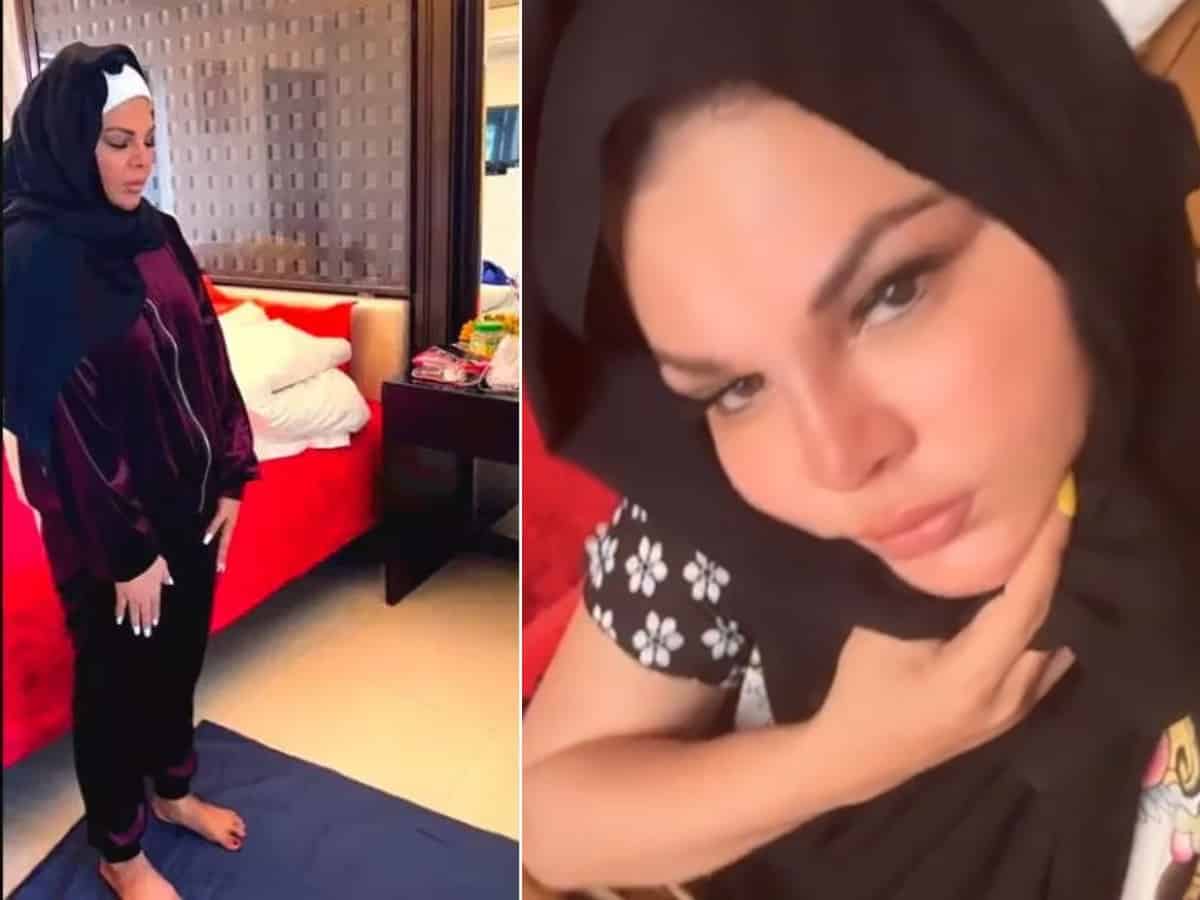 Rakhi Sawant slammed for offering Namaz wearing nail paint, half T-shirt