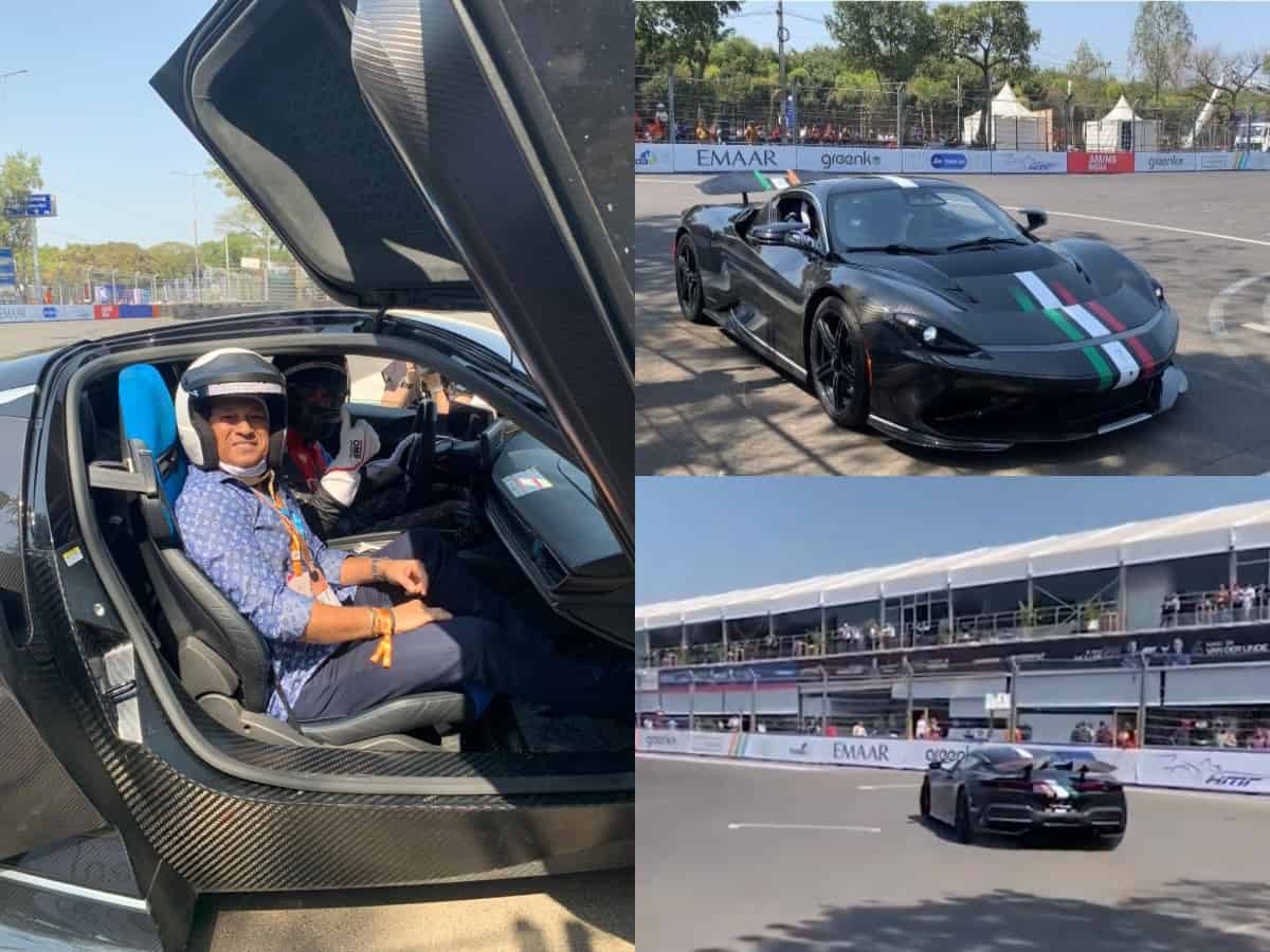 Sachin Tendulkar spotted driving India's most expensive car in Hyderabad