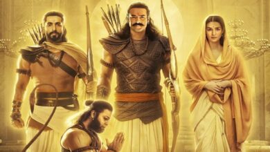 Prabhas, Kriti Sanon and Sunny Singh exude divine charm in 'Adipurush' new poster