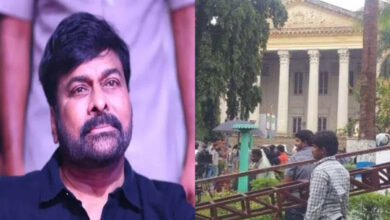 Chiranjeevi Spotted at Koti Women's College, know why