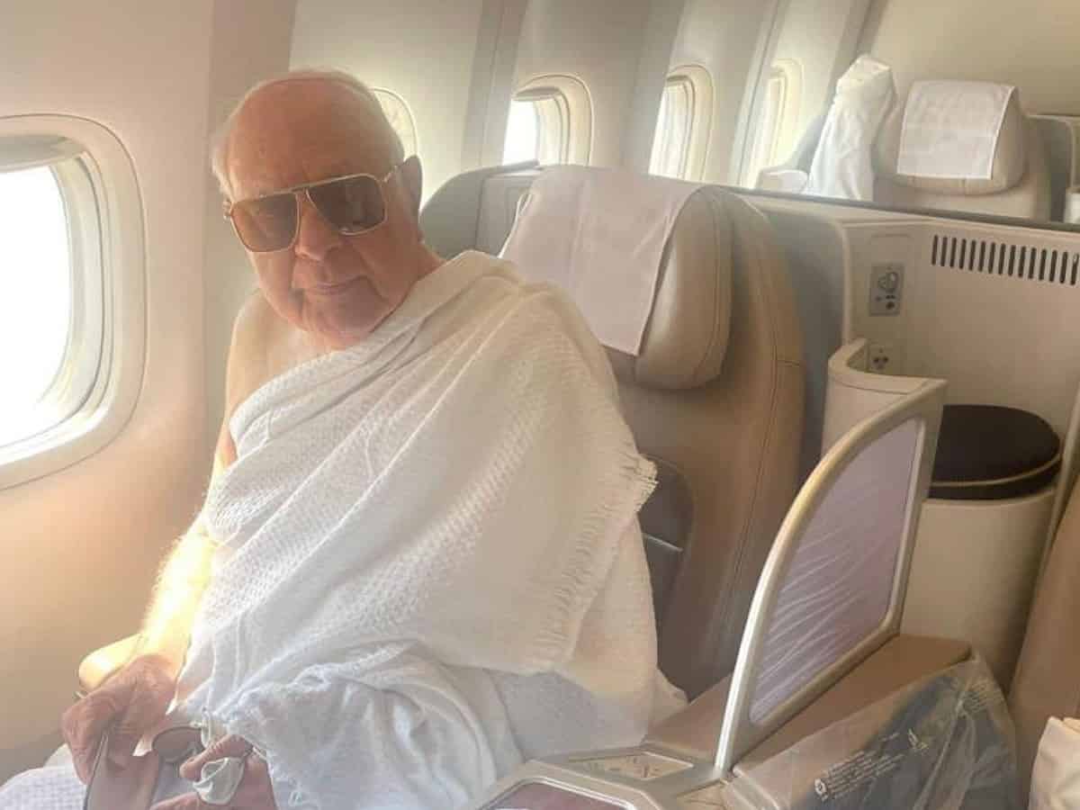 Farooq Abdullah leaves for Saudi Arabia to perform Umrah