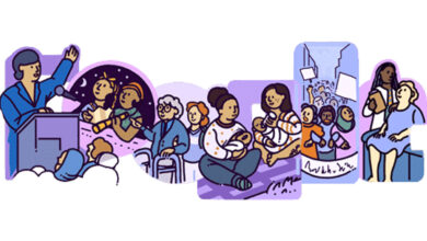 Google honours women supporting each other with doodle on Women's day