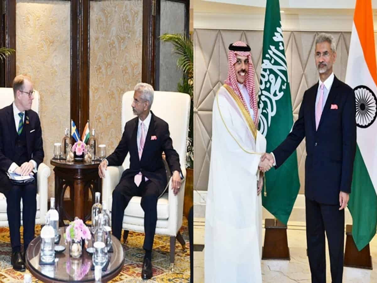 Jaishankar holds bilateral meeting with FMs of Saudi Arabia, Egypt, Sweden