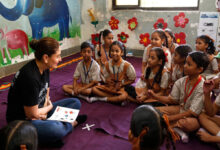 Kareena Kapoor promotes education in Mumbai school for UNICEF