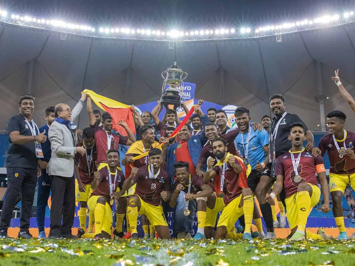 Karnataka beats Meghalaya to win Santosh Trophy after 54 years in Riyadh