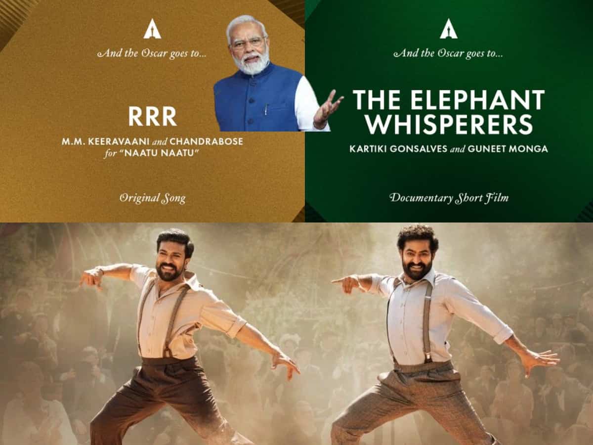 PM greets 'RRR', 'The Elephant Whisperers' teams for winning Oscars
