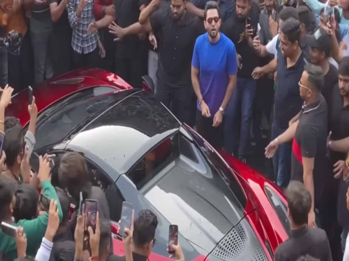 Owner of India's expensive car showcased his all cars to Hyderabadis: Video viral