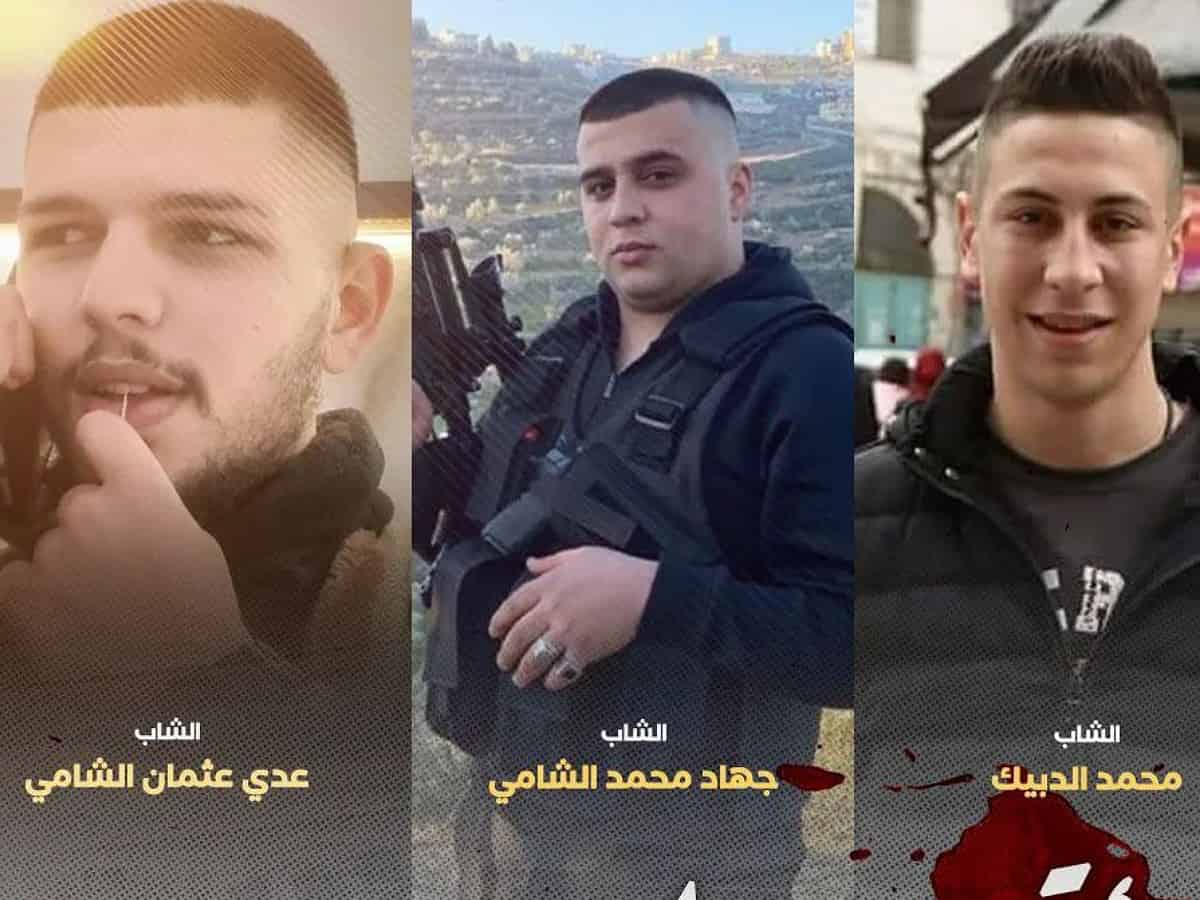 3 Palestinian resistance fighters killed by Israeli forces near Nablus