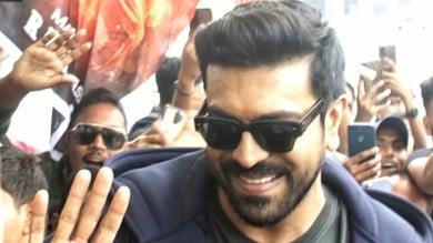 Ram Charan receives rousing reception at IGIA