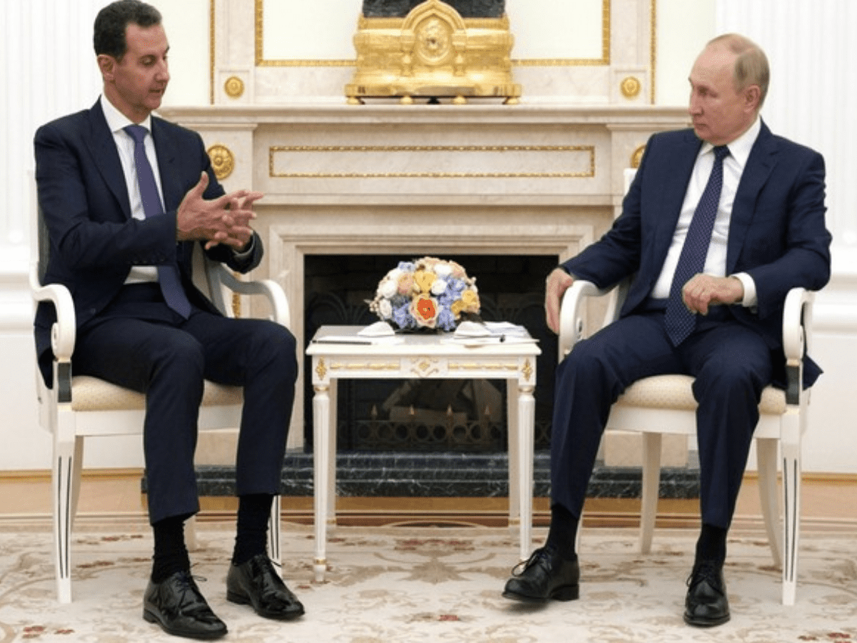 Russian President Vladimir Putin and President of the Syrian Arab Republic Bashar al-Assad