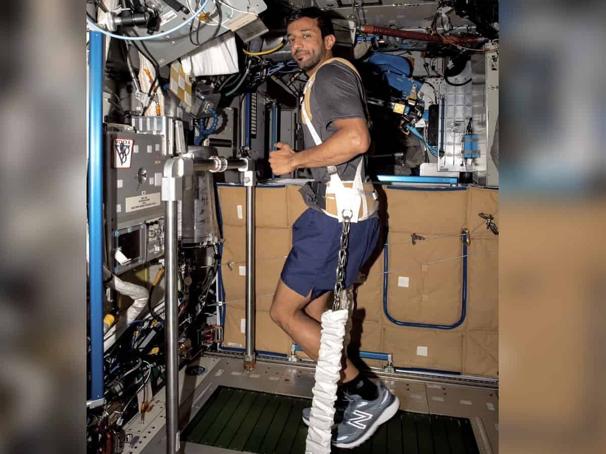 Video: UAE astronaut Sultan Al Neyadi treadmill in space
