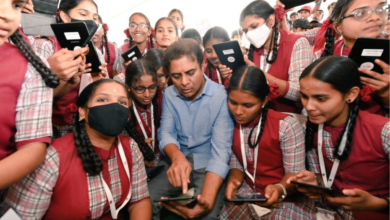 Telangana: 2K students in Rajanna Sircilla receive tabs from KTR