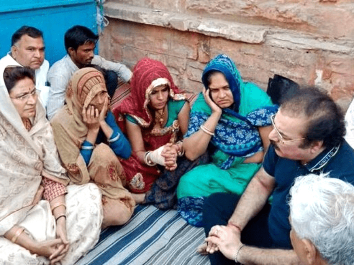 Pulwama martyrs' widows on hunger strike write to Raj Guv seeking euthanasia