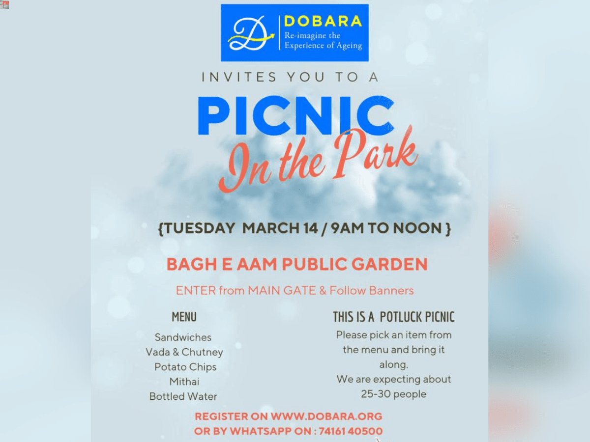 Hyderabad: Dobara to hold Potluck picnic at Public Garden on March 14