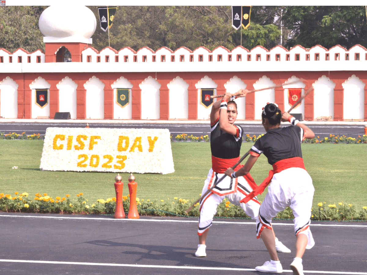 Hyderabad: CISF women showcase heroism at 54th Raising Day Parade