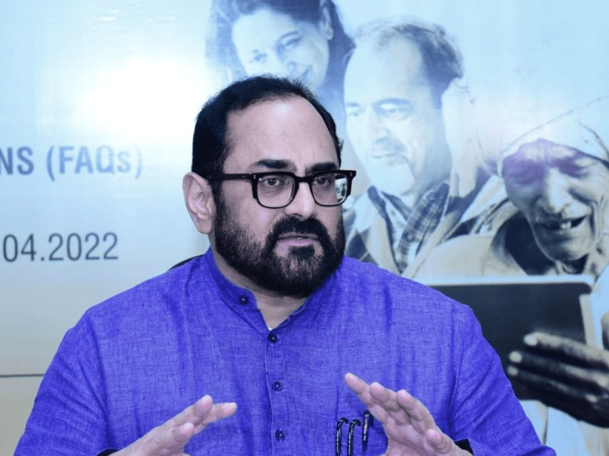 Union Minister of State for Electronics and IT, Rajeev Chandrasekhar,