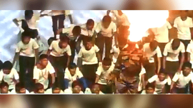 Video: Fire stunt at school function in Keesara goes wrong, students suffer severe burns