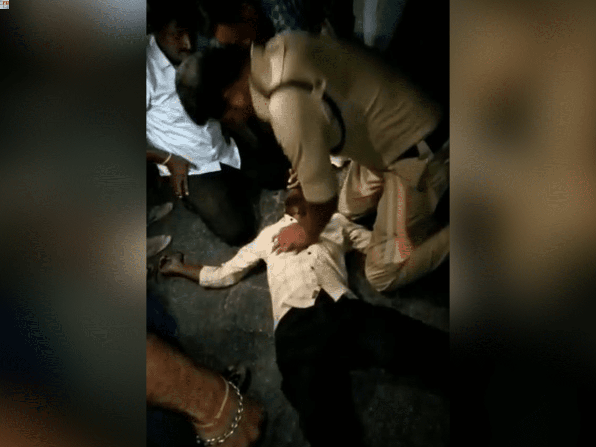 Telangana: Cop performs CPR on heart attack stuck man, saves life