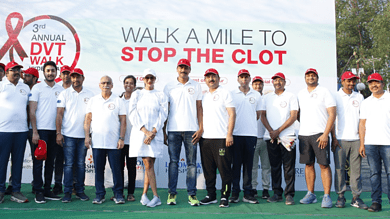 Hyderabad: Hundreds walk for awareness of Deep Vein Thrombosis
