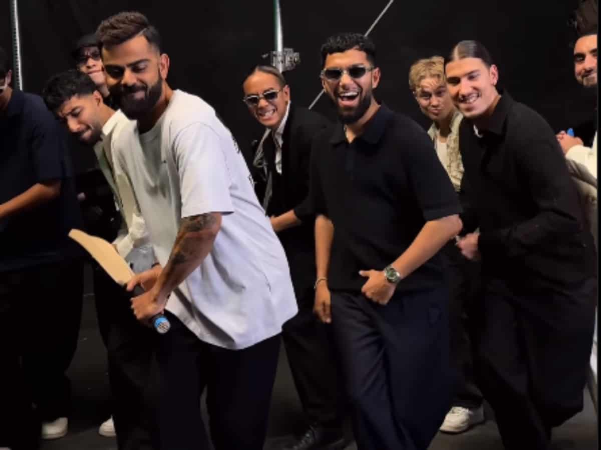 Virat Kohli grooves with Norway's dance group Quick Style, wife Anushka Sharma reacts
