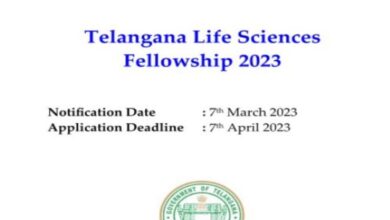 ‘Telangana Life Sciences Fellowship 2023’ announced