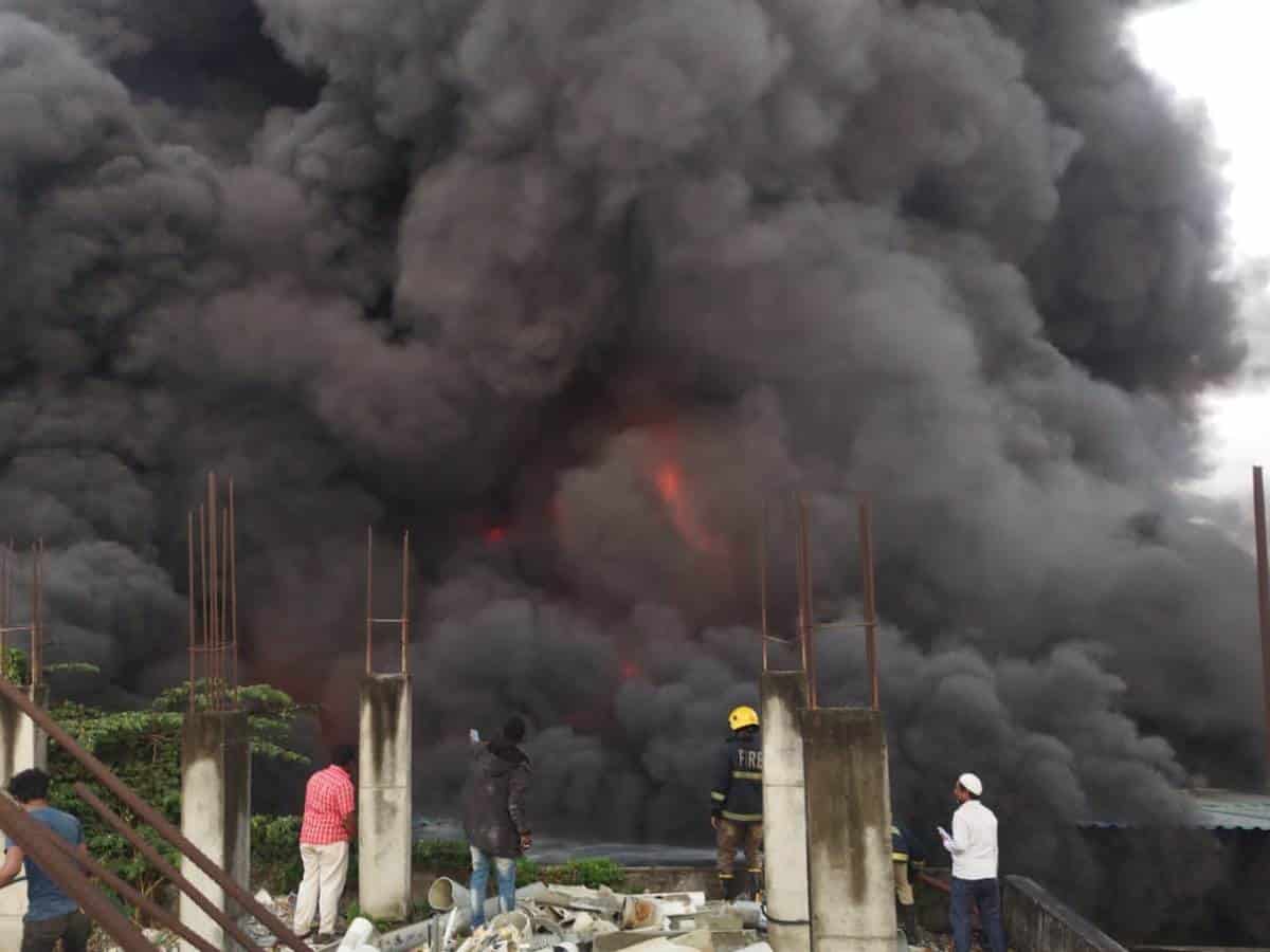 Fire in Bahadurpura, Hyderabad