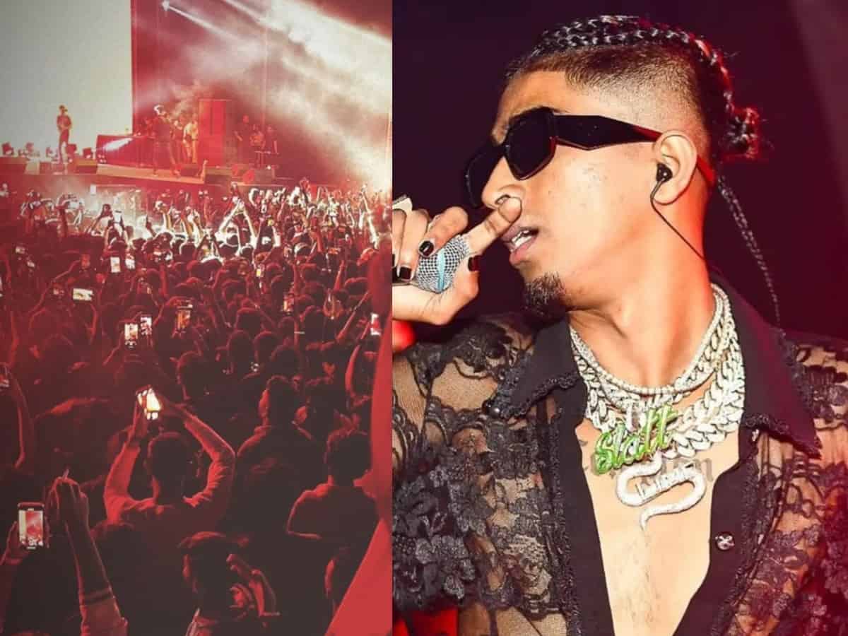 Fans go wild as MC Stan performs in Hyderabad - Watch