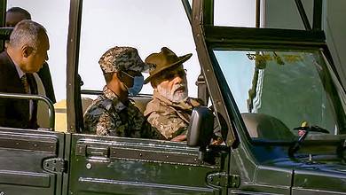 Prime Minister Narendra Modi at Bandipur Tiger Reserve