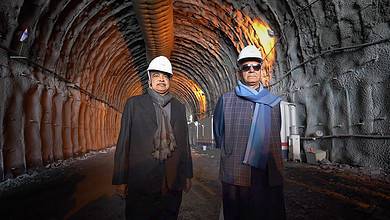 Nitin Gadkari at Zojila Tunnel