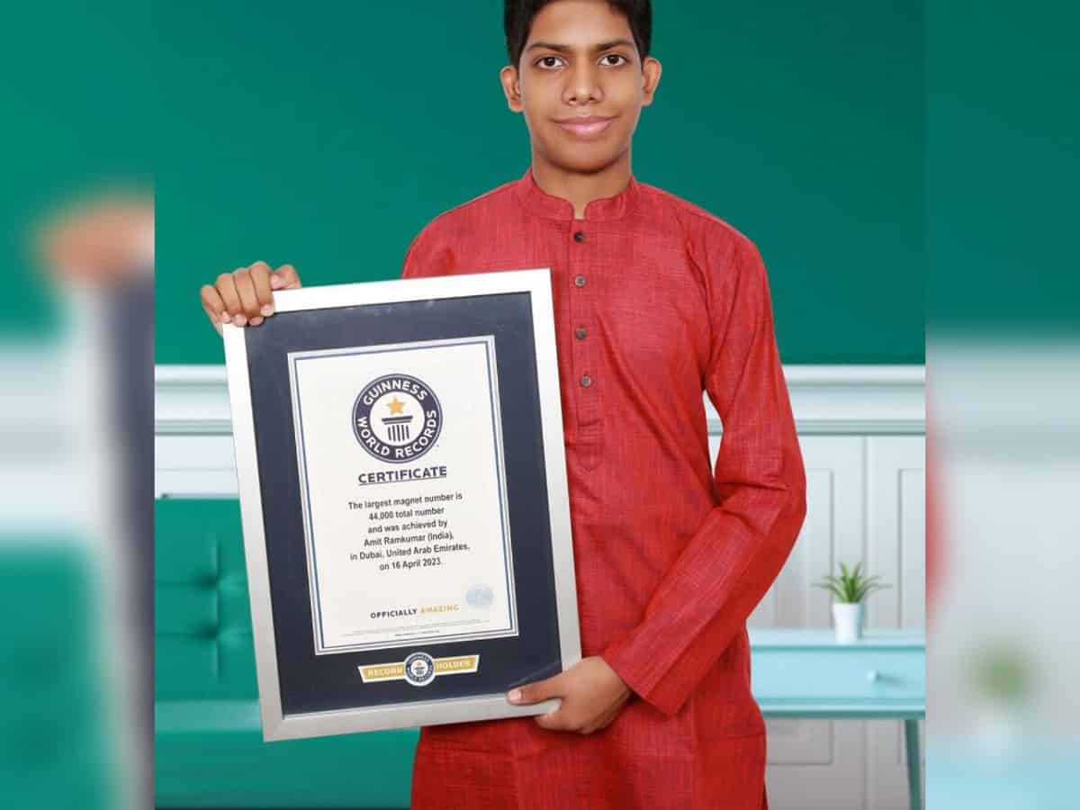 Dubai: 13-yr-old autistic Indian expat boy enters Guinness with magnet number